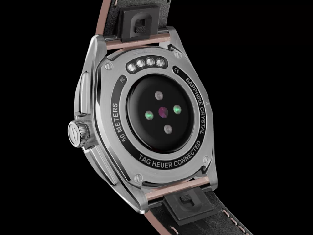 Connected Calibre E4 Edizione in pelle rosa metallizzata*TAG Heuer Best Sale