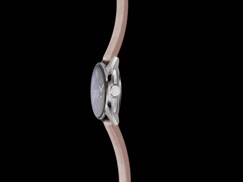 Connected Calibre E4 Edizione in pelle rosa metallizzata*TAG Heuer Best Sale