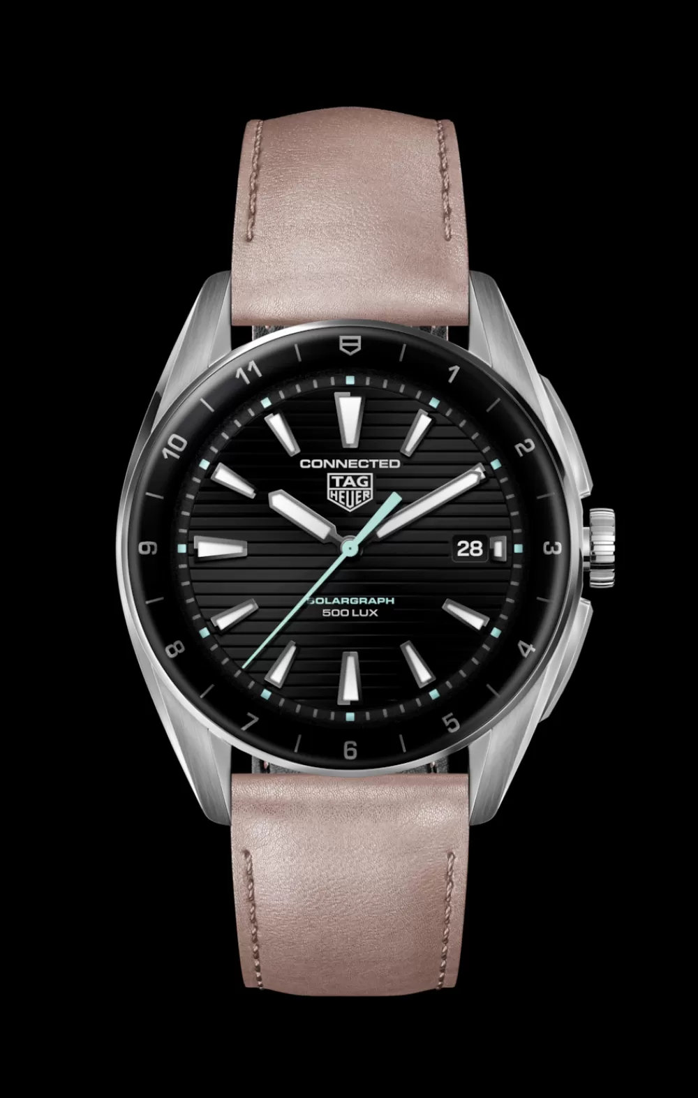 Connected Calibre E4 Edizione in pelle rosa metallizzata*TAG Heuer Best Sale